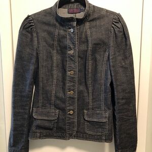 Black Tribal Denim Jacket